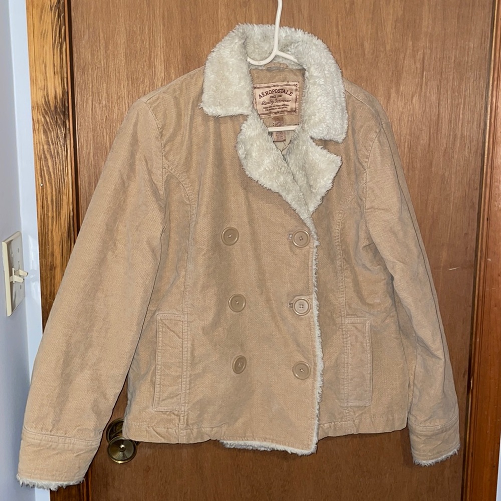 Tan pea coat